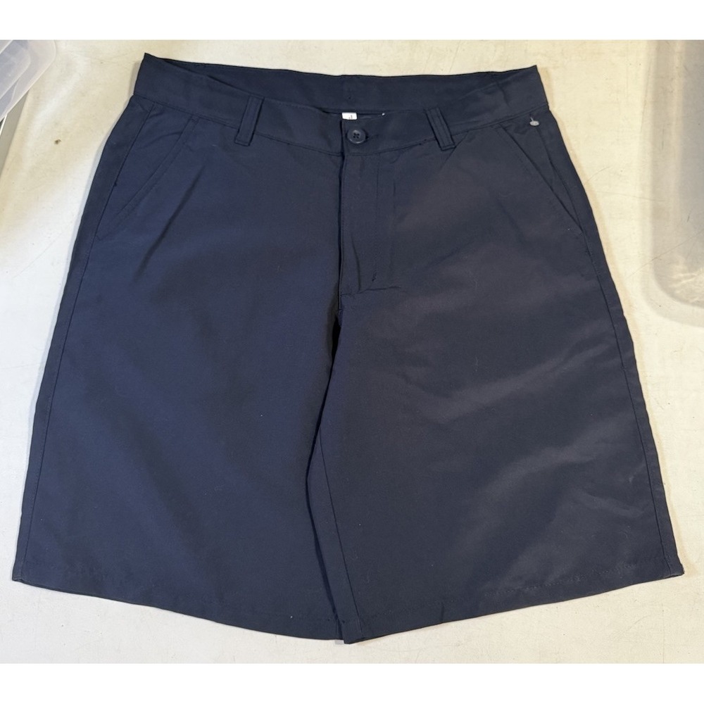 K-0197-Nautica Boys 18 Regular Navy Blue School Uniform Performance Shorts